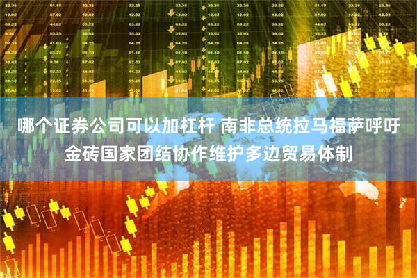 哪个证券公司可以加杠杆 南非总统拉马福萨呼吁金砖国家团结协作维护多边贸易体制