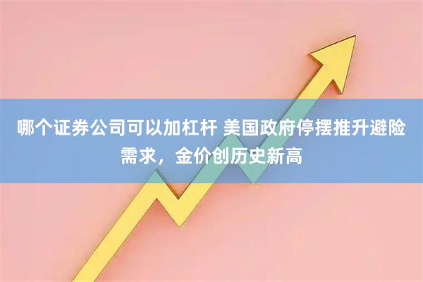 哪个证券公司可以加杠杆 美国政府停摆推升避险需求，金价创历史新高